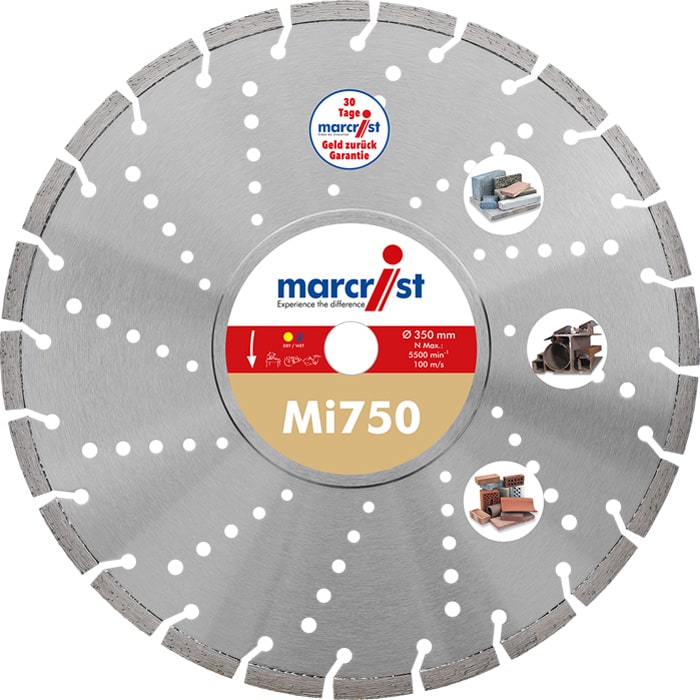 Diamanttrennscheibe Mi750 350 mm
