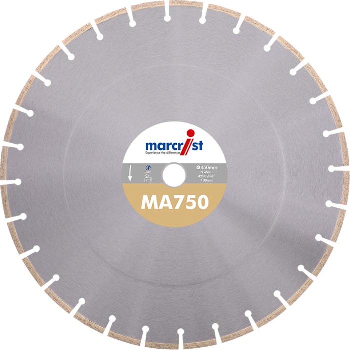Diamanttrennscheibe MA750 450 mm