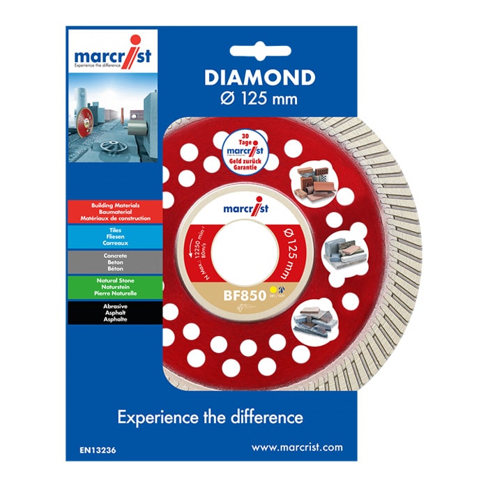 Diamanttrennscheibe Marcrist BF850 extrem schneller 