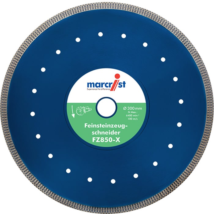 Disque à tronçonner diamanté Marcrist FZ850X pour grès cérame