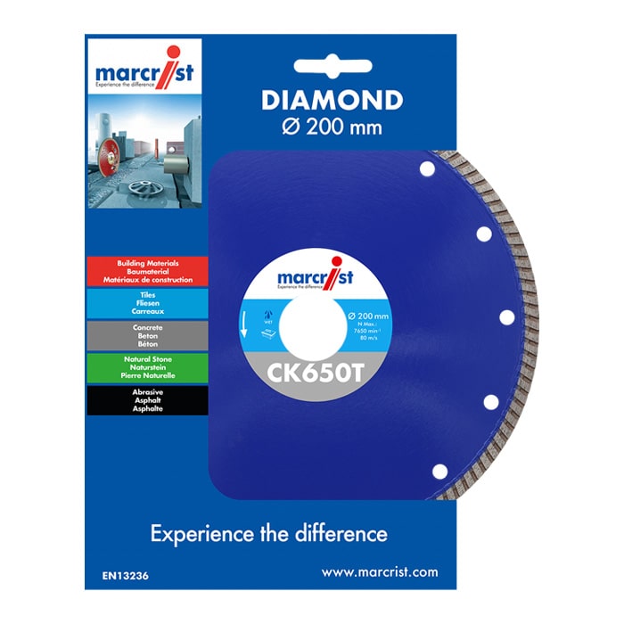 MARCRIST Diamant-Trennscheibe MC850 AkkuMax 125 x 22, 23 mm Alles Schneider