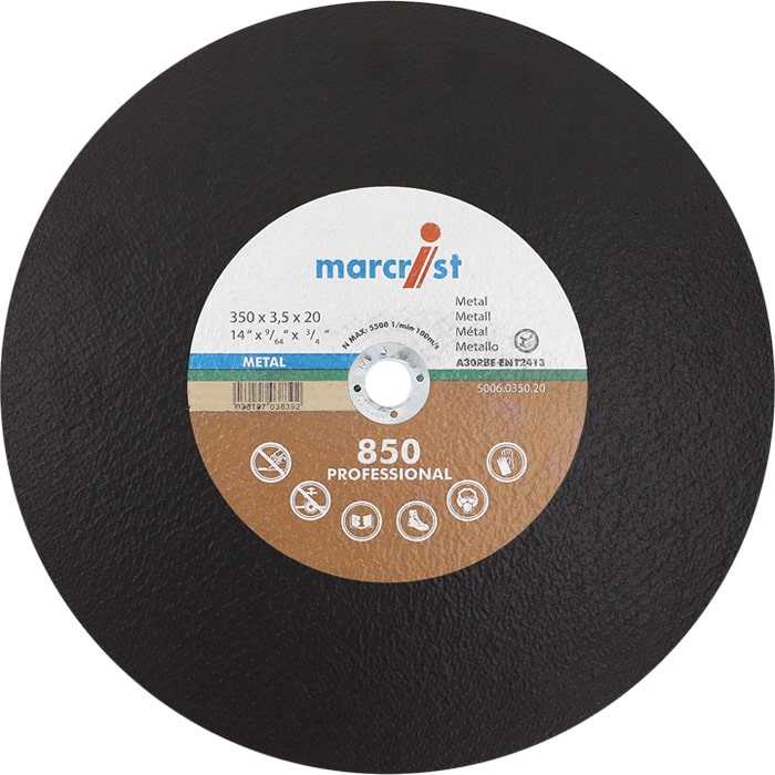 Disque à tronçonner plat en corindon Marcrist 850 (paquet de 25)